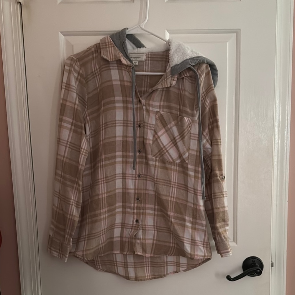Pink Flannel Sweater